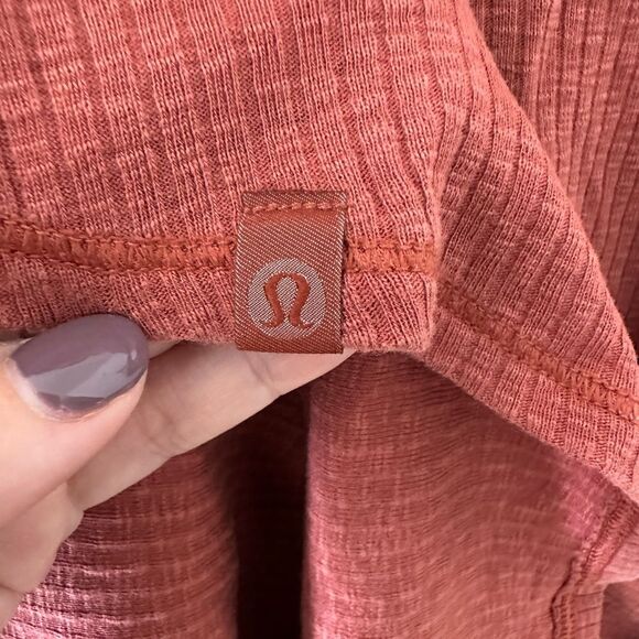 Lululemon Dare to Drape Long Sleeve Tee Rustic Clay - Picture 7 of 8